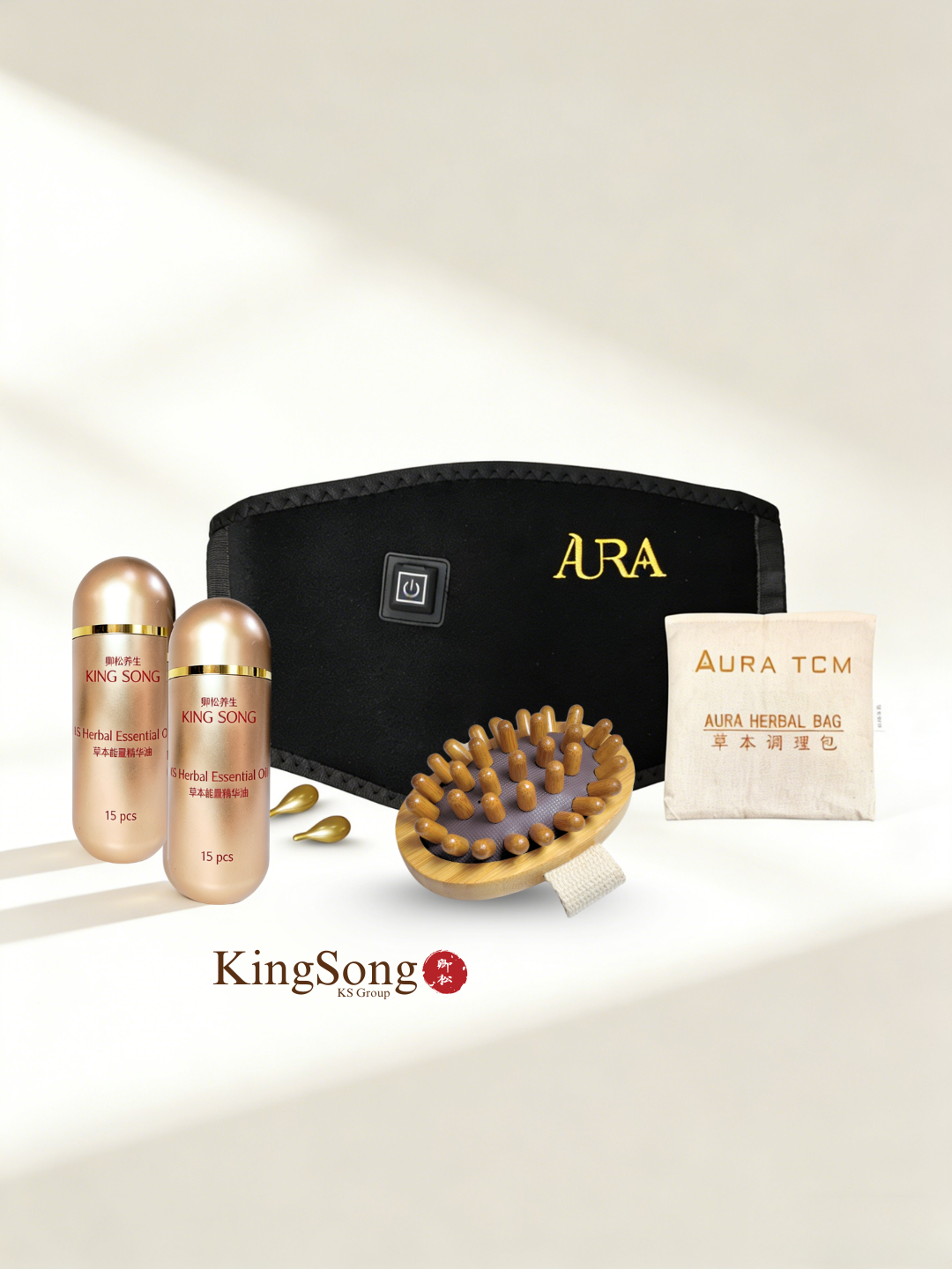 卿松调理系列 体质调理草药包+石墨烯发热腰带 KS Care Series Herbal Pack + Graphene Heating Belt